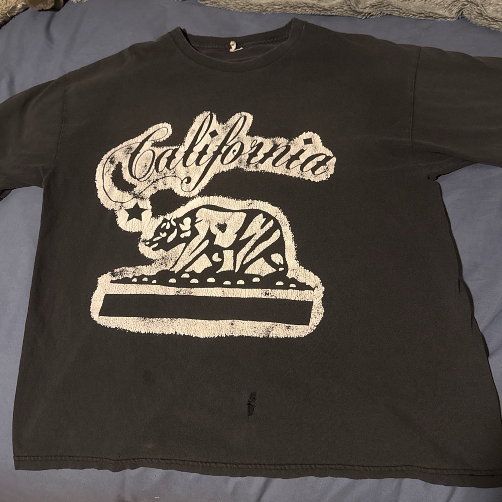 California Graphic Men's Black T-Shirt